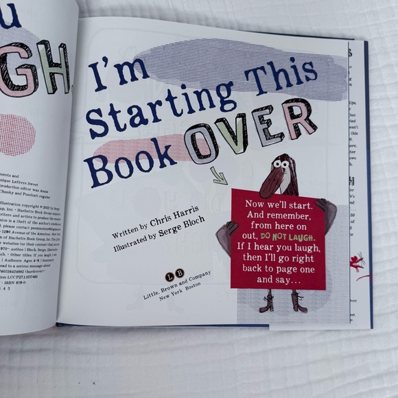 "If You Laugh, I'm Starting This Book Over" kids book by Chris Harris - Picture 6 of 8